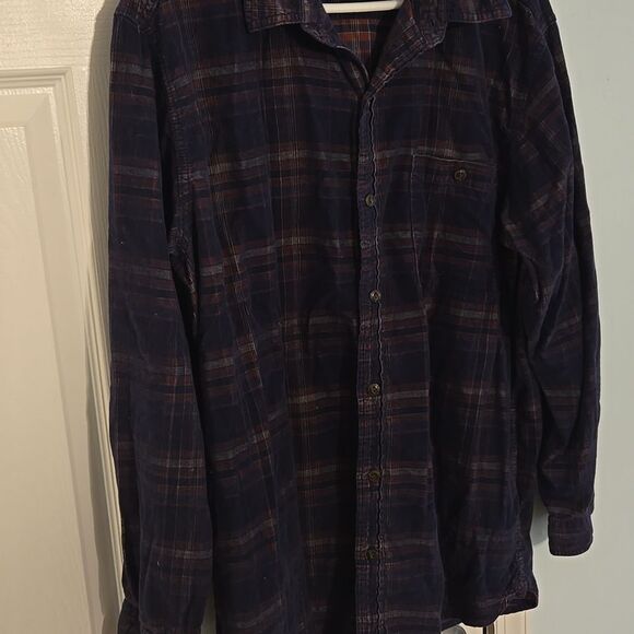 Orvis Plaid Casual Shirt corduroy - Picture 6 of 7